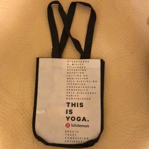 Lulemon “this is yoga” reusable tote bag in white - small